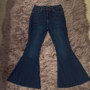 Stylish Navy Flare Jeans